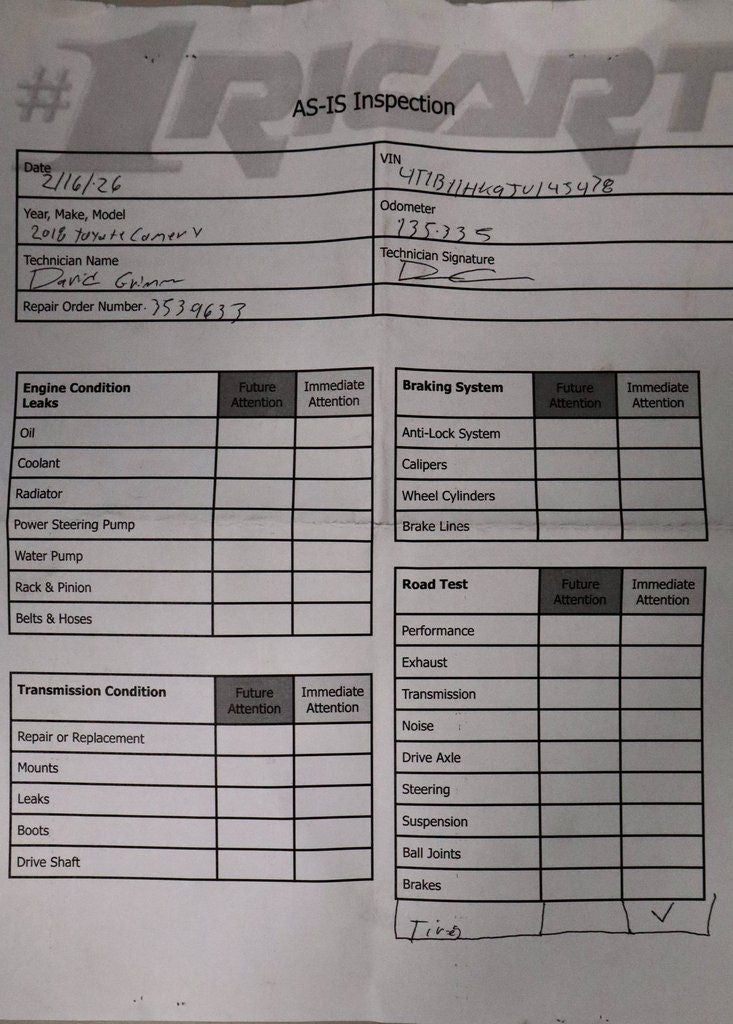 2018 Toyota Camry L Auto (Natl)