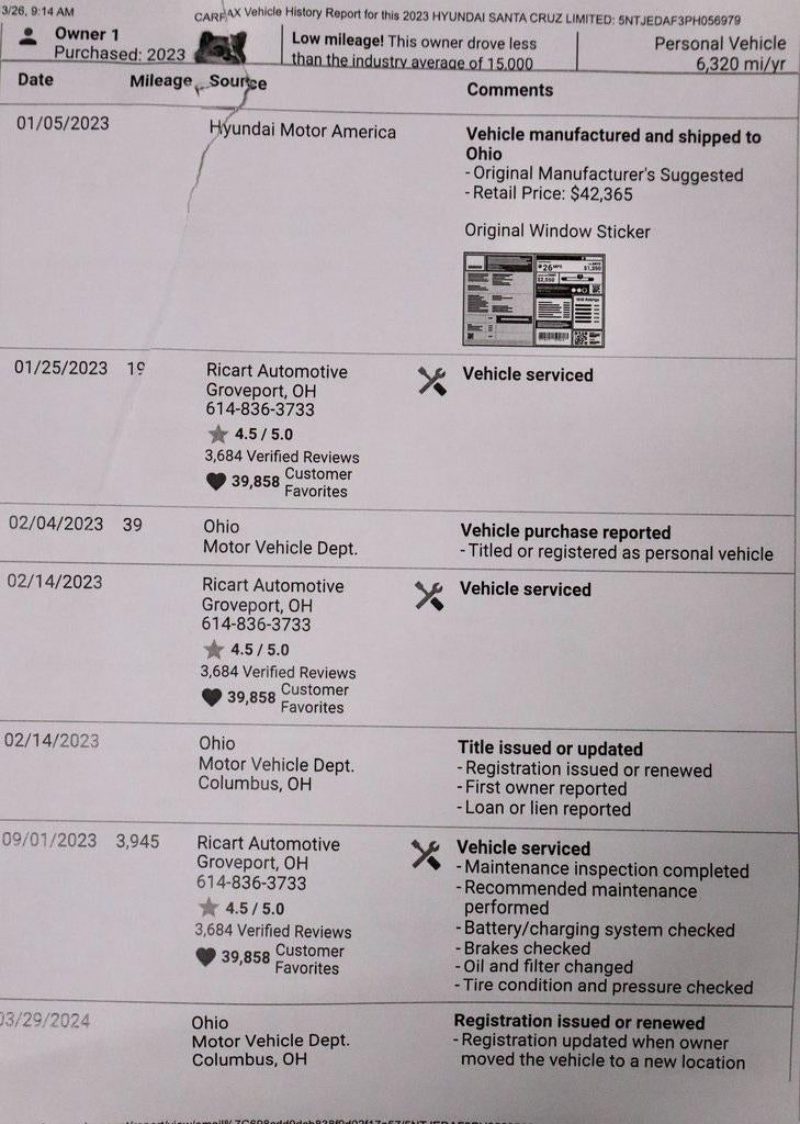 2023 Hyundai SANTA CRUZ Limited AWD