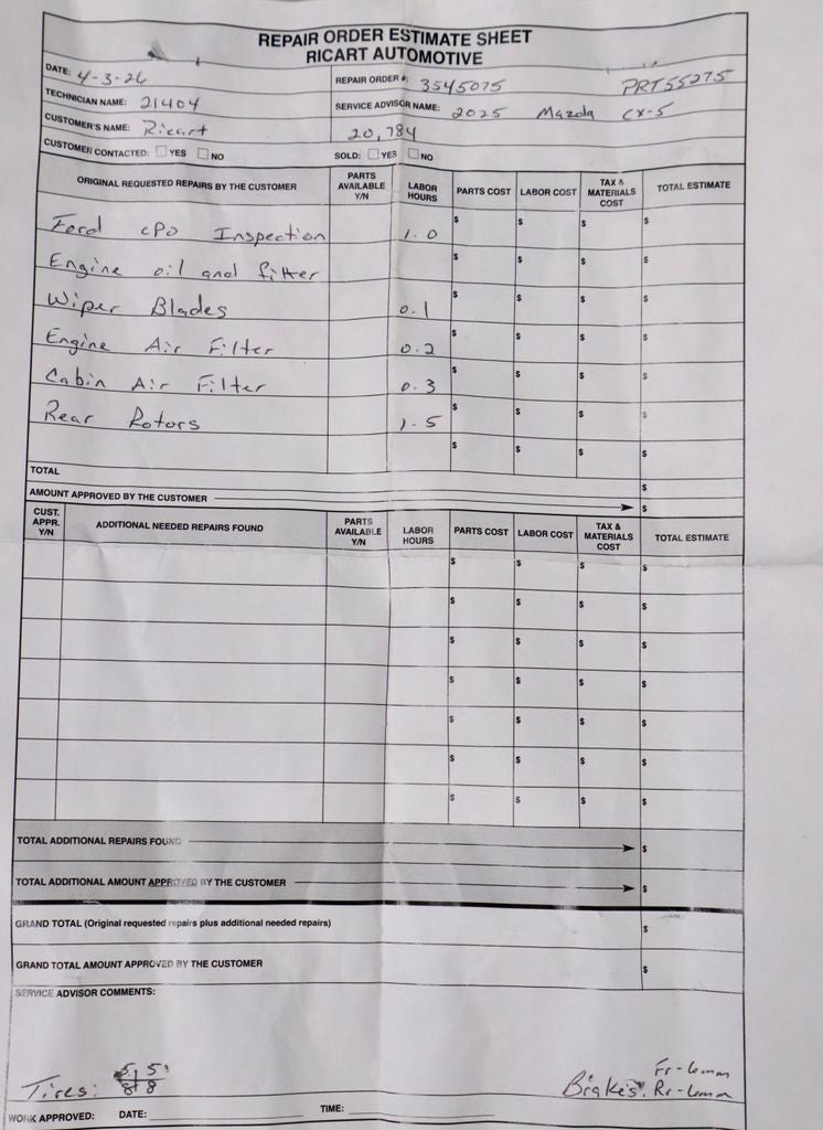 2025 Mazda Mazda CX-5 2.5 S Select Package