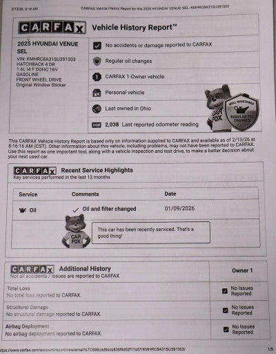 2025 Hyundai VENUE SEL