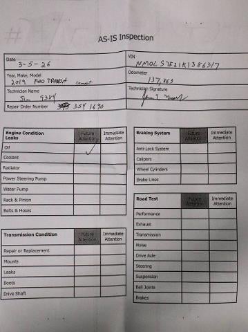 2019 Ford Transit Connect Van XLT