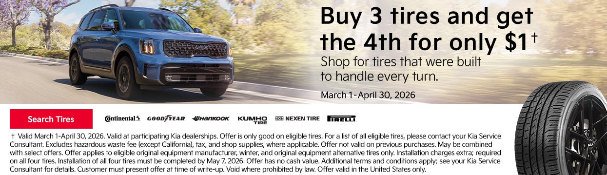 Buy 3 Tires get 1 for $1